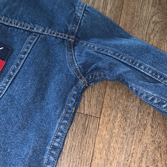 Vintage Tommy Hilfiger 3T toddler Denim Jean Jacket with Snaps- Embroidered Logo - Picture 15 of 17